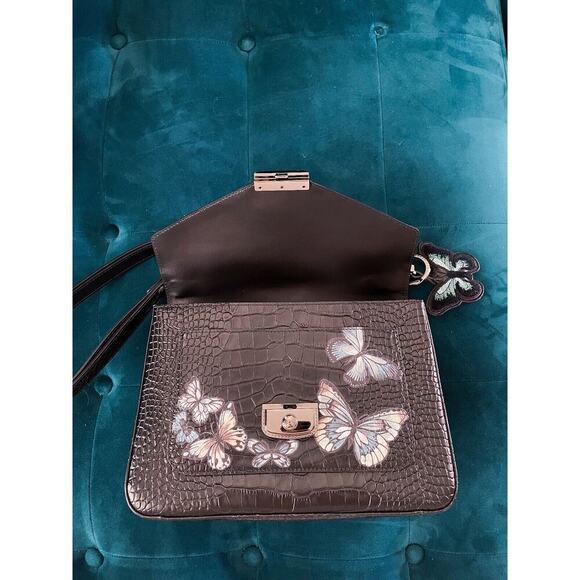 longchamp le pliage Heritage medium shoulder bag Butterfly design leather - Picture 6 of 12